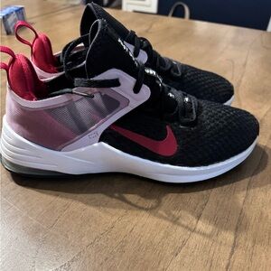 Nike Black and Maroon Athletic Shoes